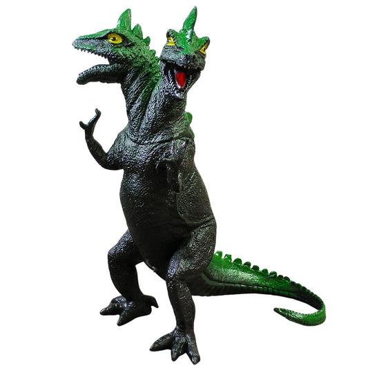 Dinosaur Toy Height- 20CM PVC Two Head Dinosaur Toy Action Figures | 2 Head Dark Green