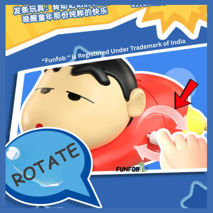 Shinchan Moving Toy | Shinchan Action Figure Toys for Boys & Girls | Red