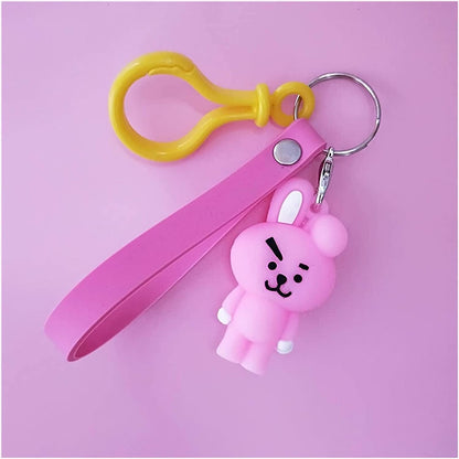 BT21 Cooky Keychain with Hook & Strap | Cooky With Hook