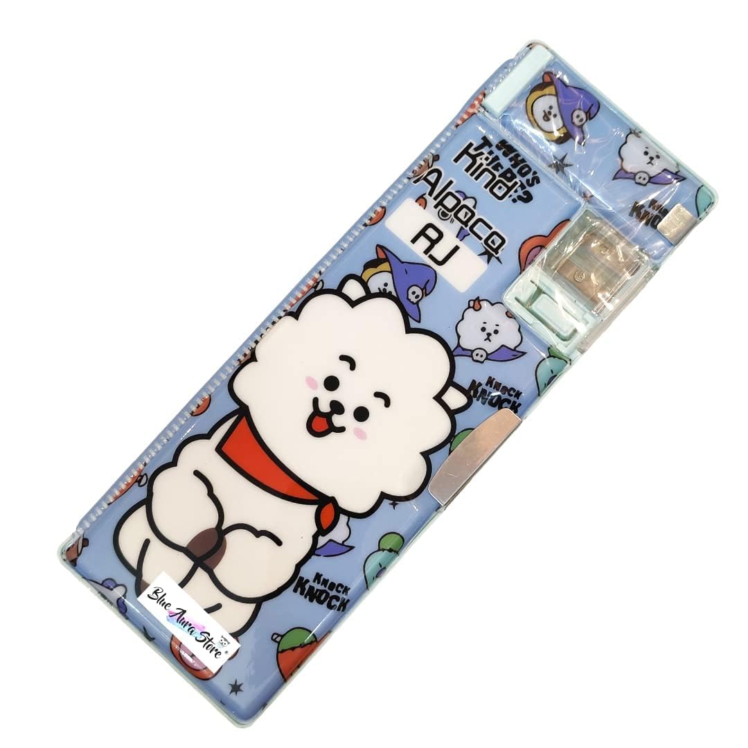 BT21 BTS Pencil Box for Kids for School Stationery Pouch Pencil Case | RJ Hard