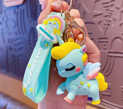 Unicorm Keychain With Hook & Strap | 1pc Random Colour Only | Unicorn Keychain