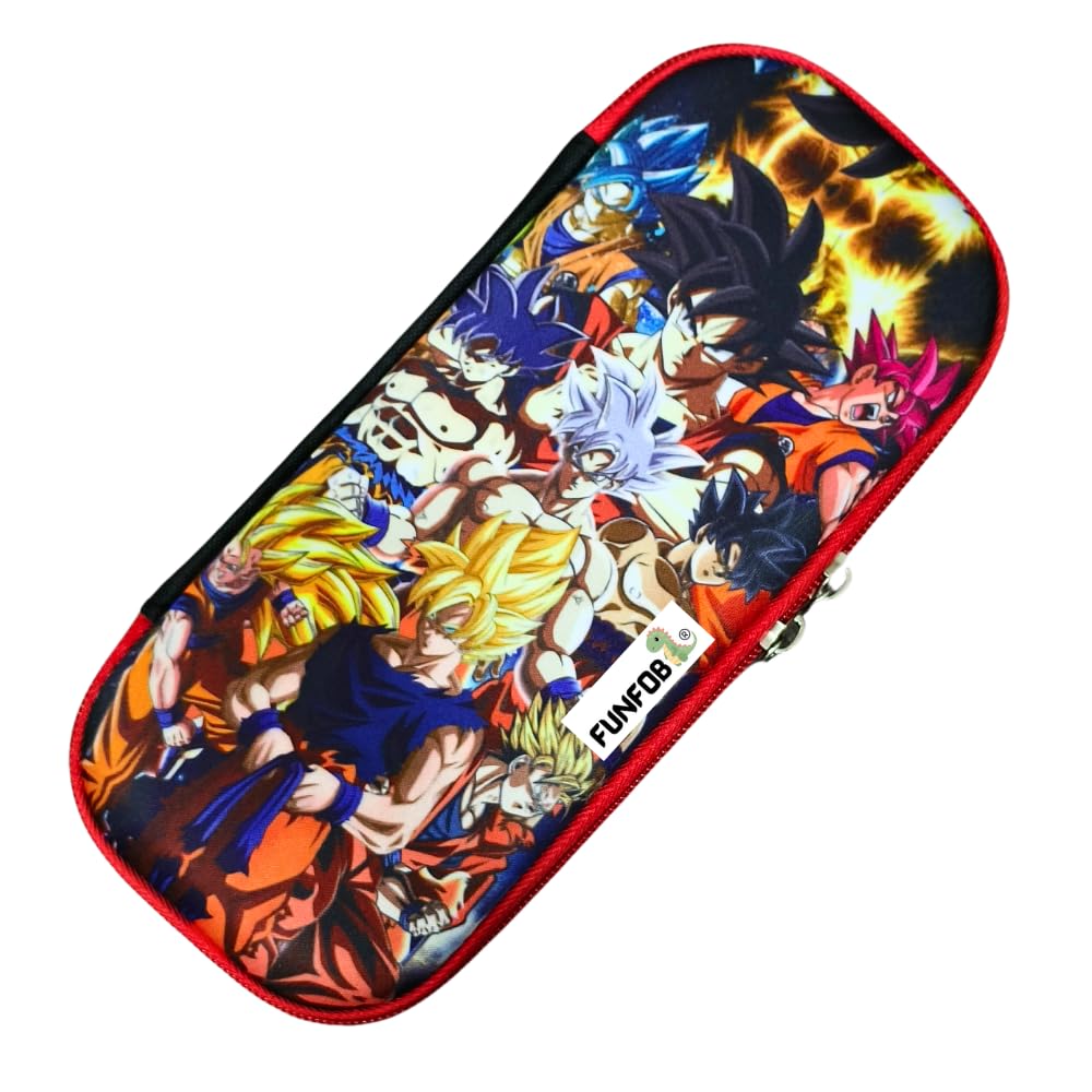 Anime Cartoon Pencil Box For School College Cosmetic Travel Case | Go-ku All Character