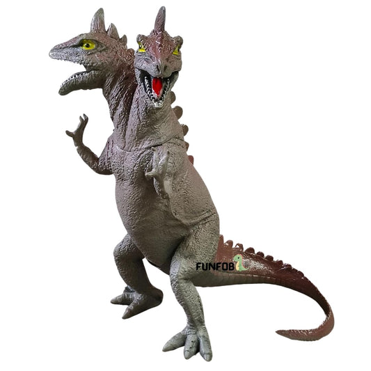 Dinosaur Toys for Kids Height-20CM Two Head Dinosaur Action Figures | 2 Head Brown Broad