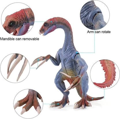 T Rex Figure Toy Dinosaur Figure Height-18x17CM PVC | Blue Red Dino Long