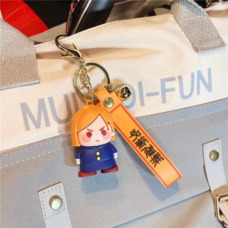 Anime Keychain With Hook & Strap | Red Hair Girl Juju