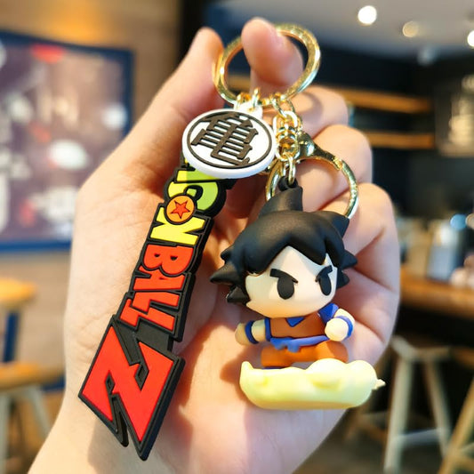 Anime Keychain with Hook & Strap Key Chains | Goku Orange