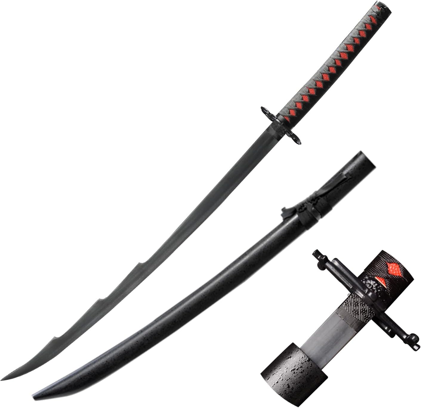 Bleach Kurosaki Ichigo Katana for Cosplay lifesized Wooden Anime Accessory toy | Ichigo Round