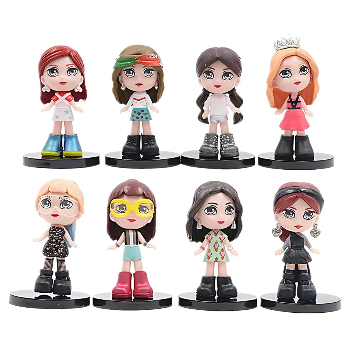 Blackpink Action Figure Set of 8 | Blackpink Toy Doll Statue