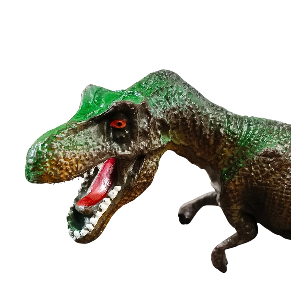 Dinosaur Toys Height-12x20cm Dinosaur Action Figures | Trex Green Brown GM