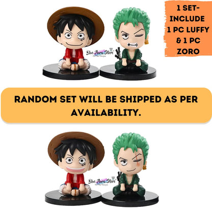 Anime Luffy & Zoro Action Figure Height-7.5CM | Zoro Luffy Smile