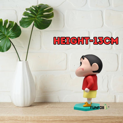 Shinchan Action Figure Toy Size - 13CM  | Shin Red Green Stand