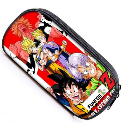 Anime Cartoon Pencil Box For School College Cosmetic Travel Case | Go-ku Red