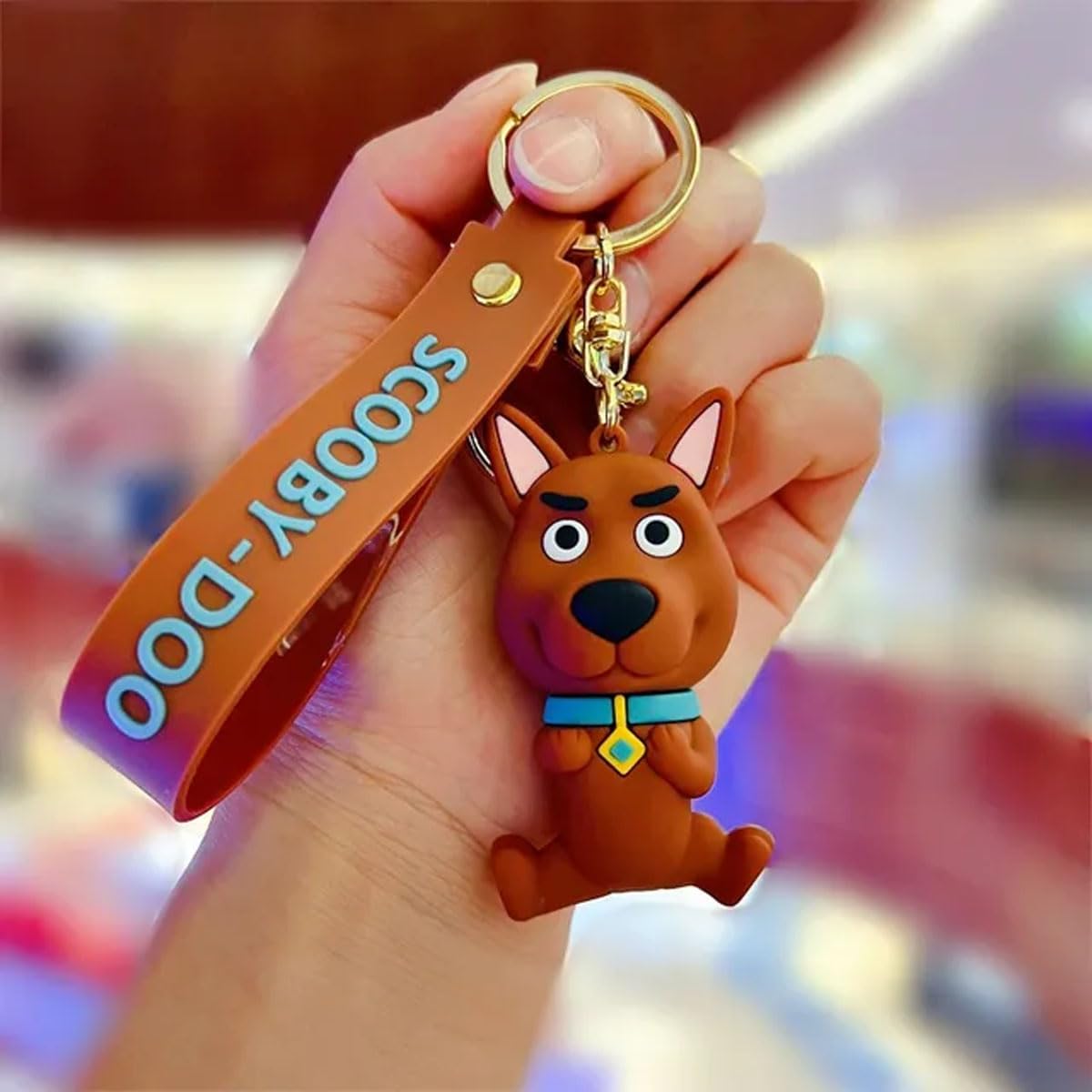 Scooby-Doo Keychain With Hook & Strap