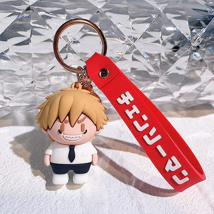 Anime Keychain With Hook & Strap | Den-g Keychain