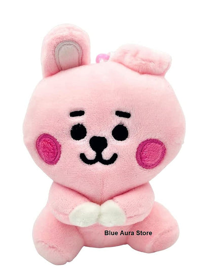 BTS Cooky Plush Toy Height -11 CM Sitting Stuffed Plush Toy with Key Hook | Cooky