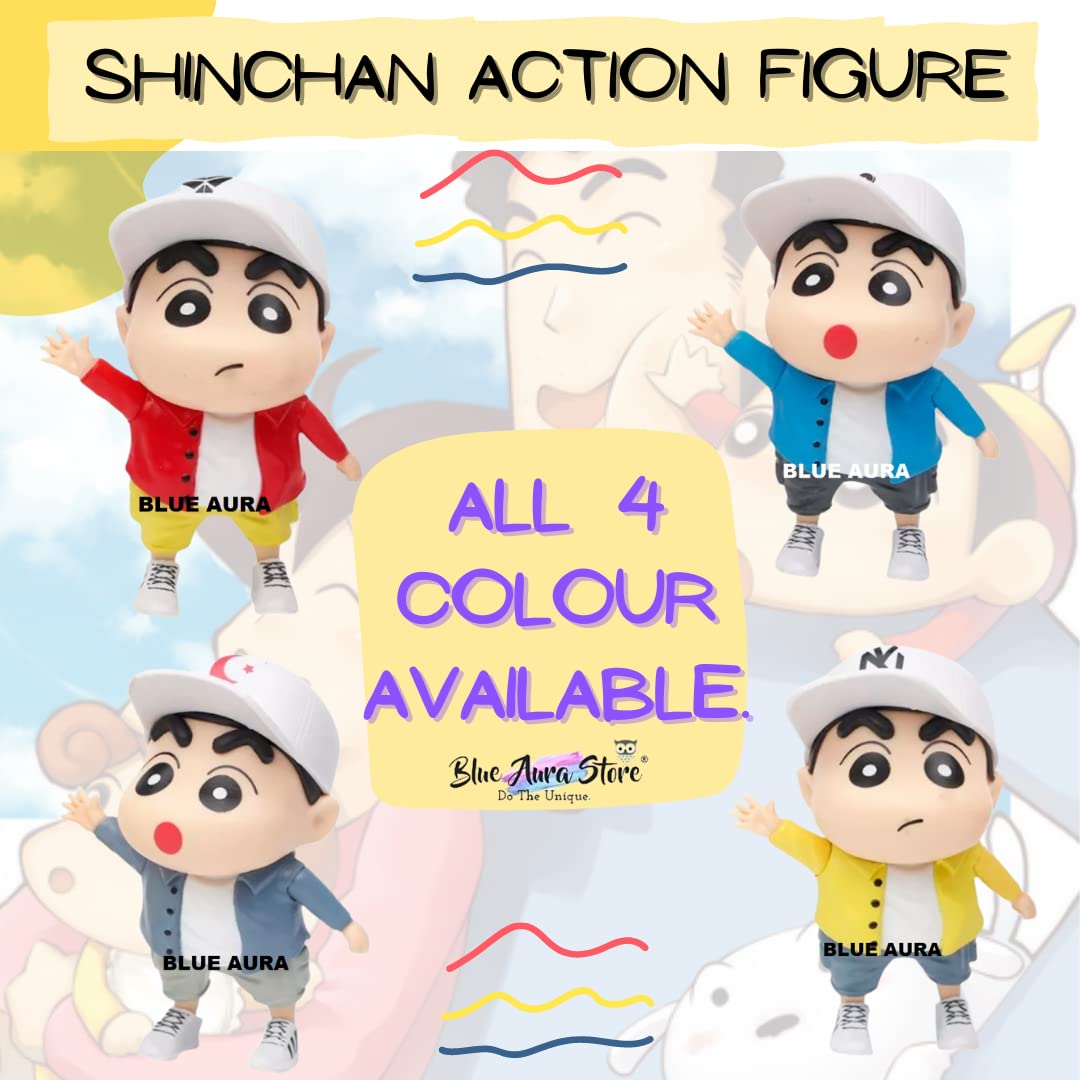 Shinchan Action Figure Height-9CM | Shinchan Cap Blue