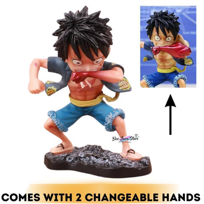 Anime Action Figure Height- 12CM With Changable Hand | 2 Hand Luffy Mini