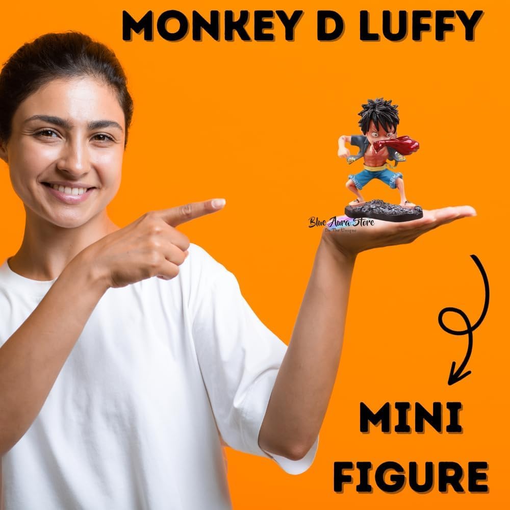 Anime Action Figure Height- 12CM With Changable Hand | 2 Hand Luffy Mini