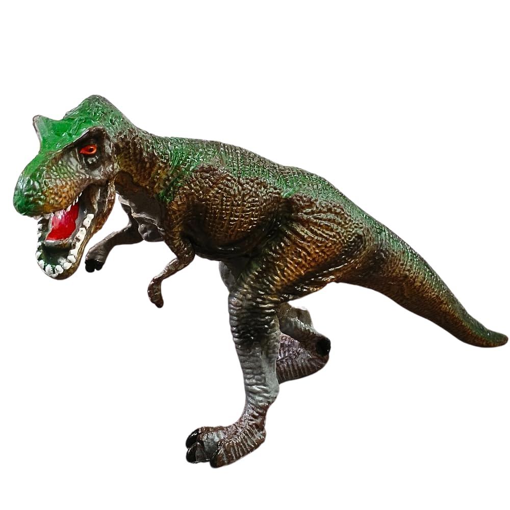 Dinosaur Toys Height-12x20cm Dinosaur Action Figures | Trex Green Brown GM