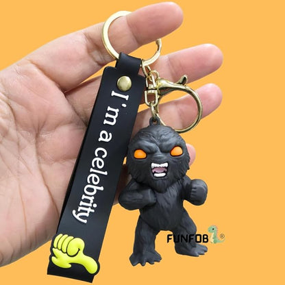 Gorilla Kong Keychain With Hook & Strap | Kong