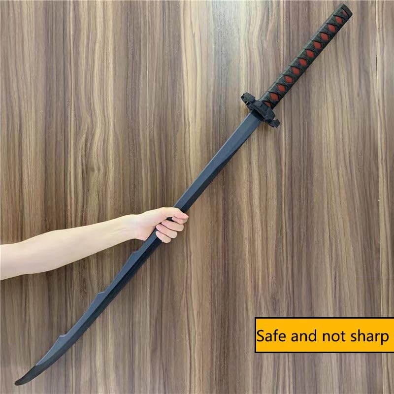 Bleach Kurosaki Ichigo Katana for Cosplay lifesized Wooden Anime Accessory toy | Ichigo Round