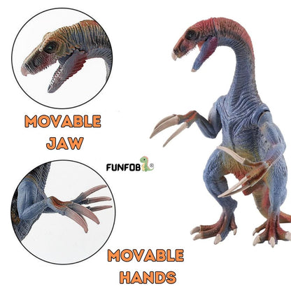 T Rex Figure Toy Dinosaur Figure Height-18x17CM PVC | Blue Red Dino Long