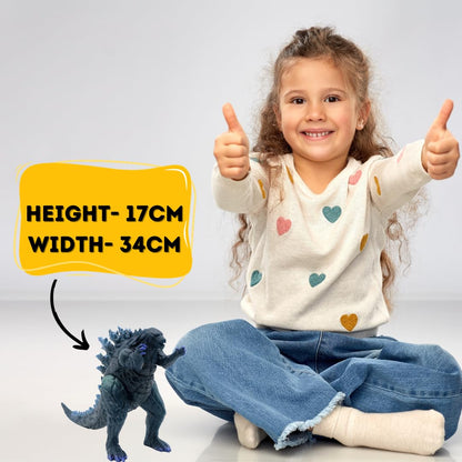 Dinosaur Toys for Kids Height- 17CM Dinosaur Action Figures  | Medium Blue Dino