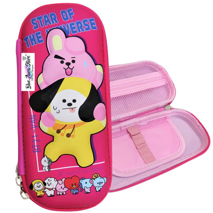 BT21 BTS Pencil Box Case 3D for Girls & Boys | Pink