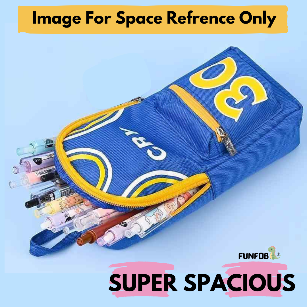 Soccer Pencil Pouch for Kids Teenager School College | Soccer Yellow Curry