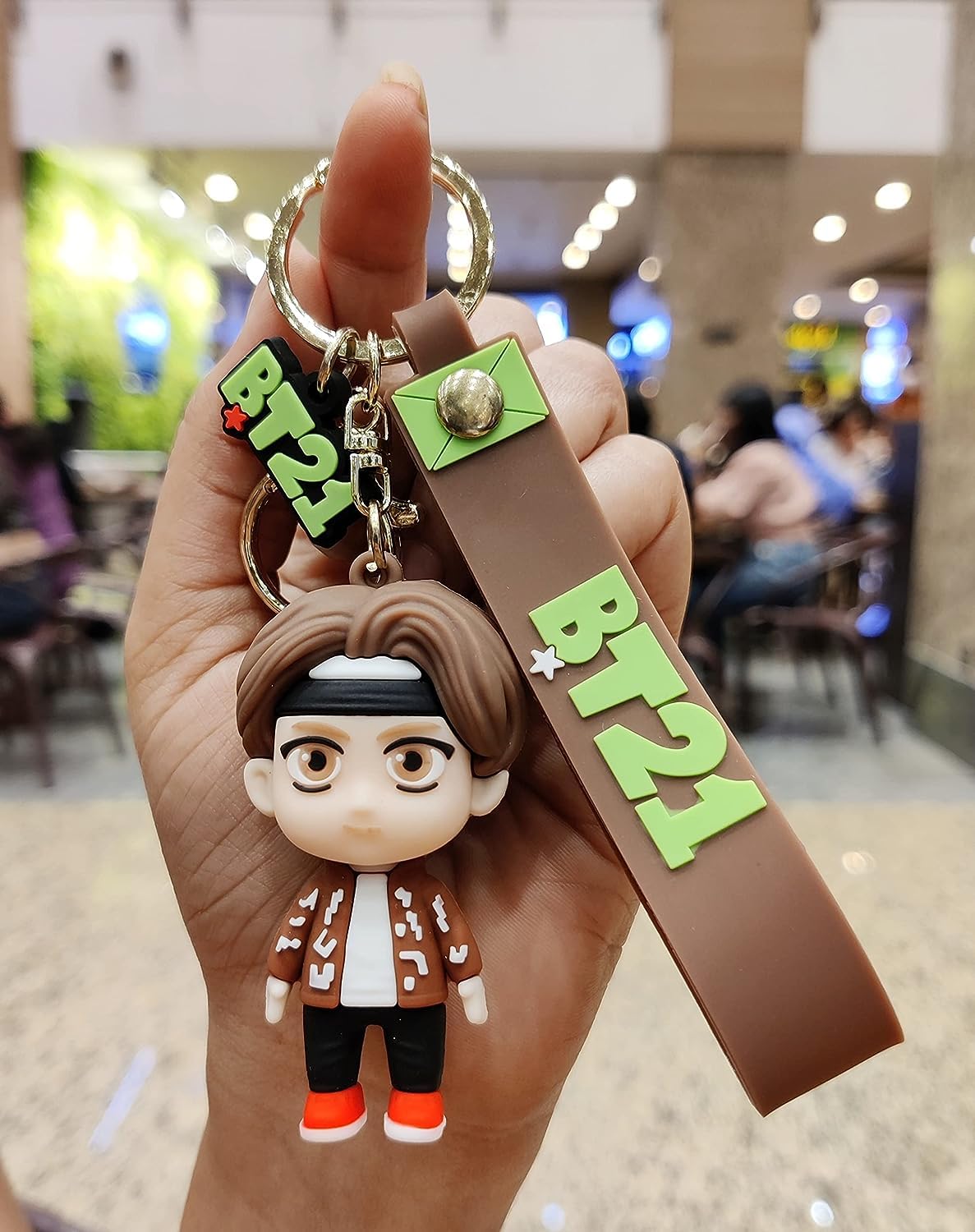 BTS Teahyung V Keychain with Hook & Strap| V Keychain