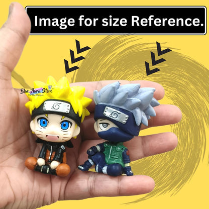 Anime Ninja Action Figure Pack of 2 Height -6.5 Cm | N-K Orange Eye