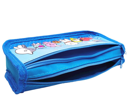 BTS BT21 Pencil Case Pencil Pouch | 1 Random Colour Only | Blue Soft