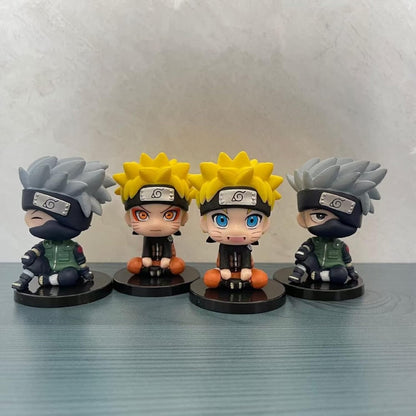 Ninja Anime Set of 4 Height- 7cm | Pack of 4 N-K