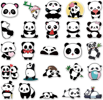 Panda Stickers Pack of 50 | No Repeat