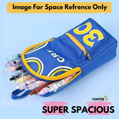 Soccer Pencil Pouch for Kids Teenager School College | Soccer Black Curry