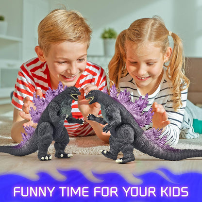 Dinosaur Toys for Kids Size -15CM x32CM Dinosaur Action Figure  | Purple M