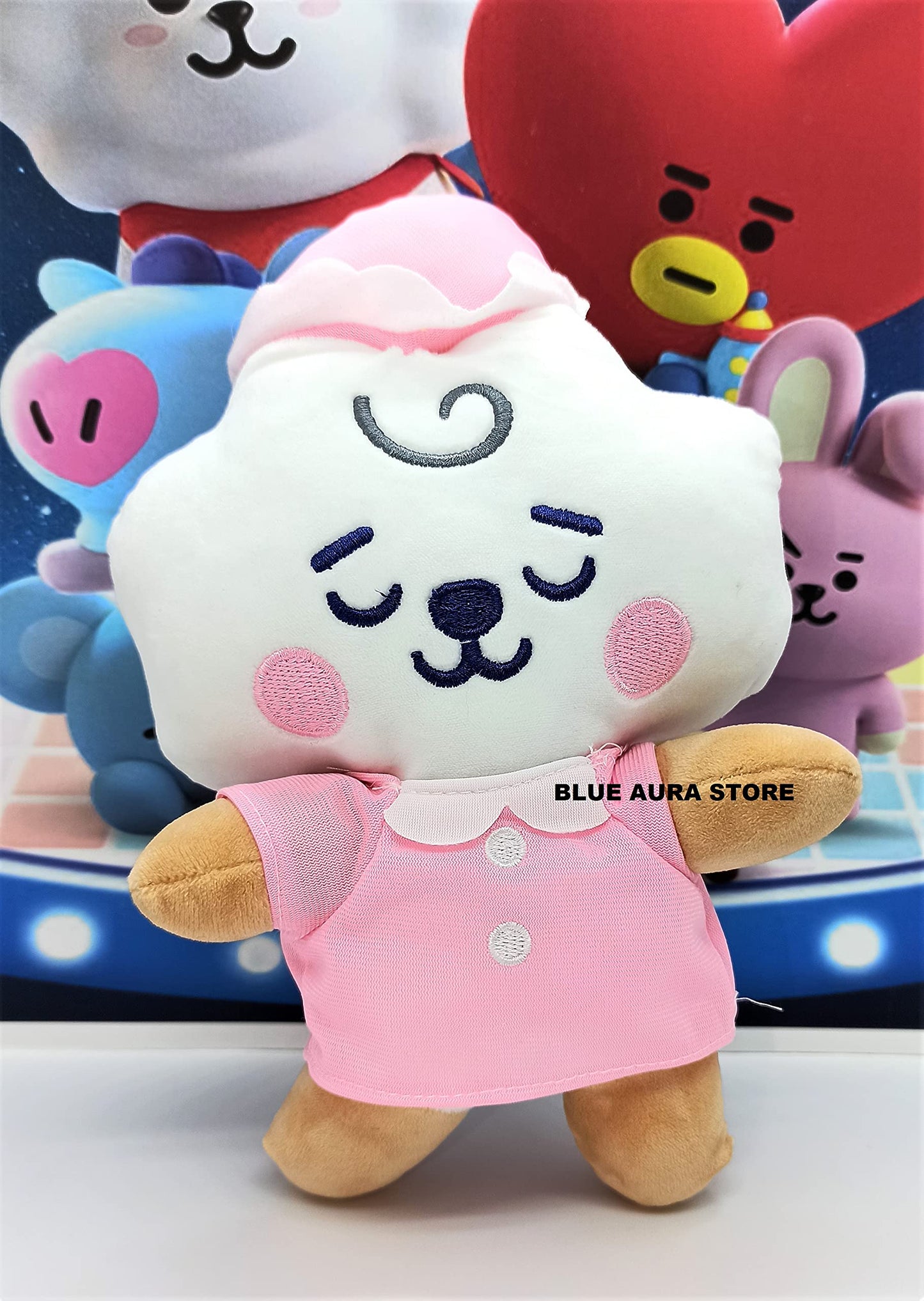 BTS Plush Toy RJ 20CM Goodnight Version BT21 Standing Soft Toy Plushie | RJ Night