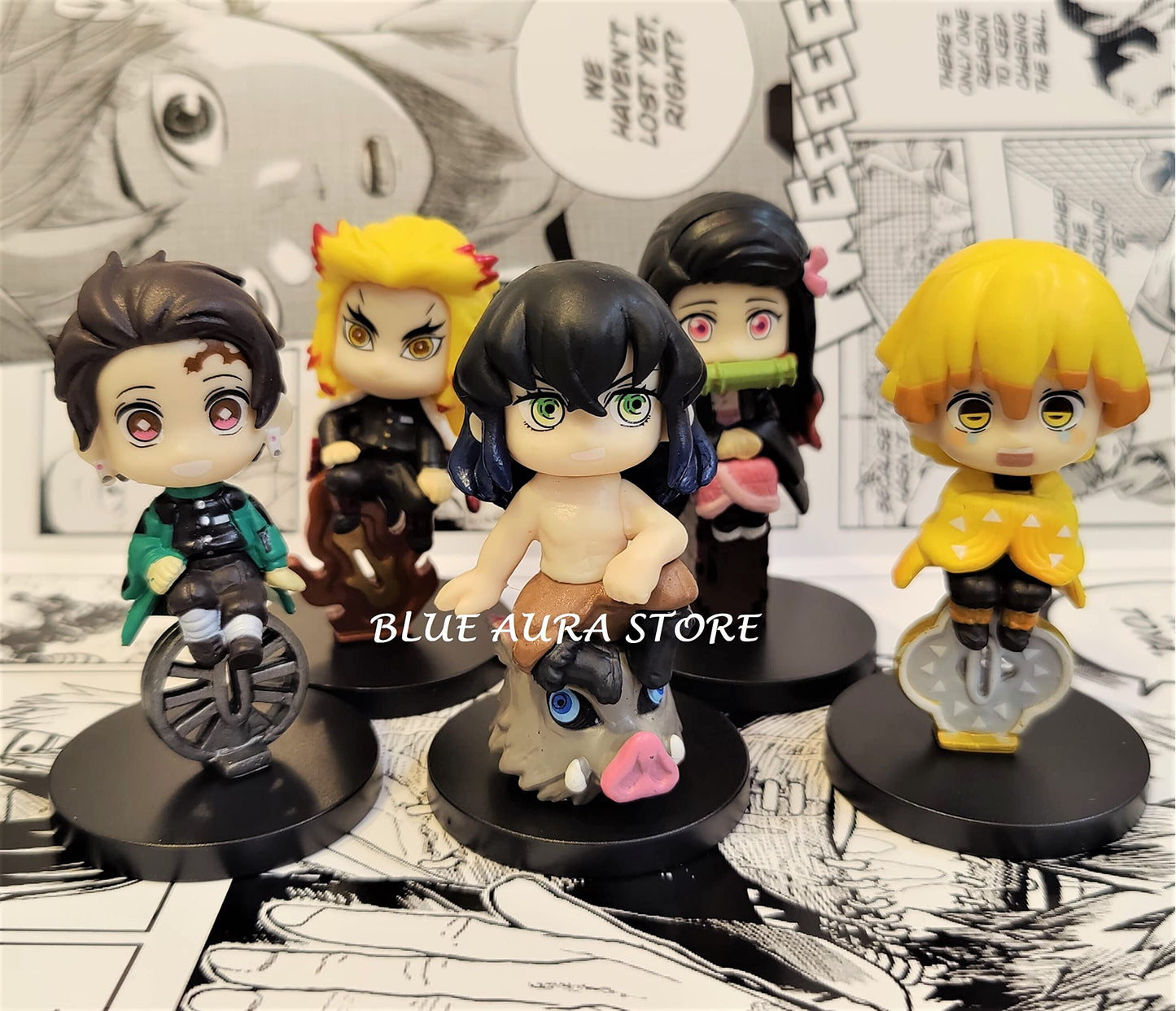 Anime Action Figure Set of 5 Size-7CM | Demon Wheel