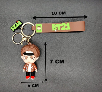 BTS Teahyung V Keychain with Hook & Strap| V Keychain