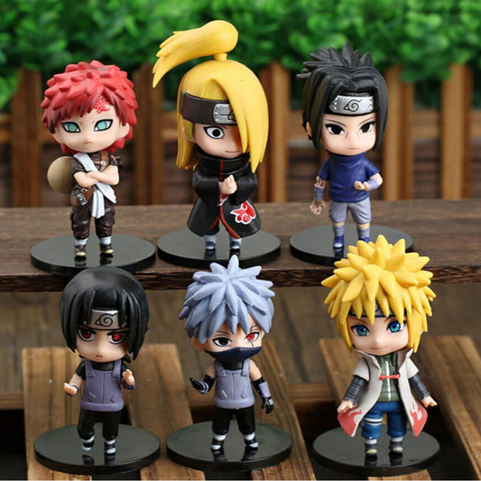 Anime Action figure Height - 10cm | Set of 6 | Mina-to Chibi Set