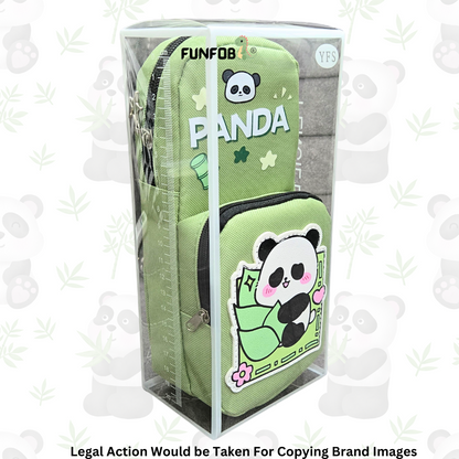 Panda Pencil Pouch for Kids Teenages Adult School Stationery Multiutility Pouch | Panda All Green Pouch