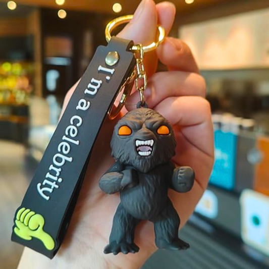 Gorilla Kong Keychain With Hook & Strap | Kong