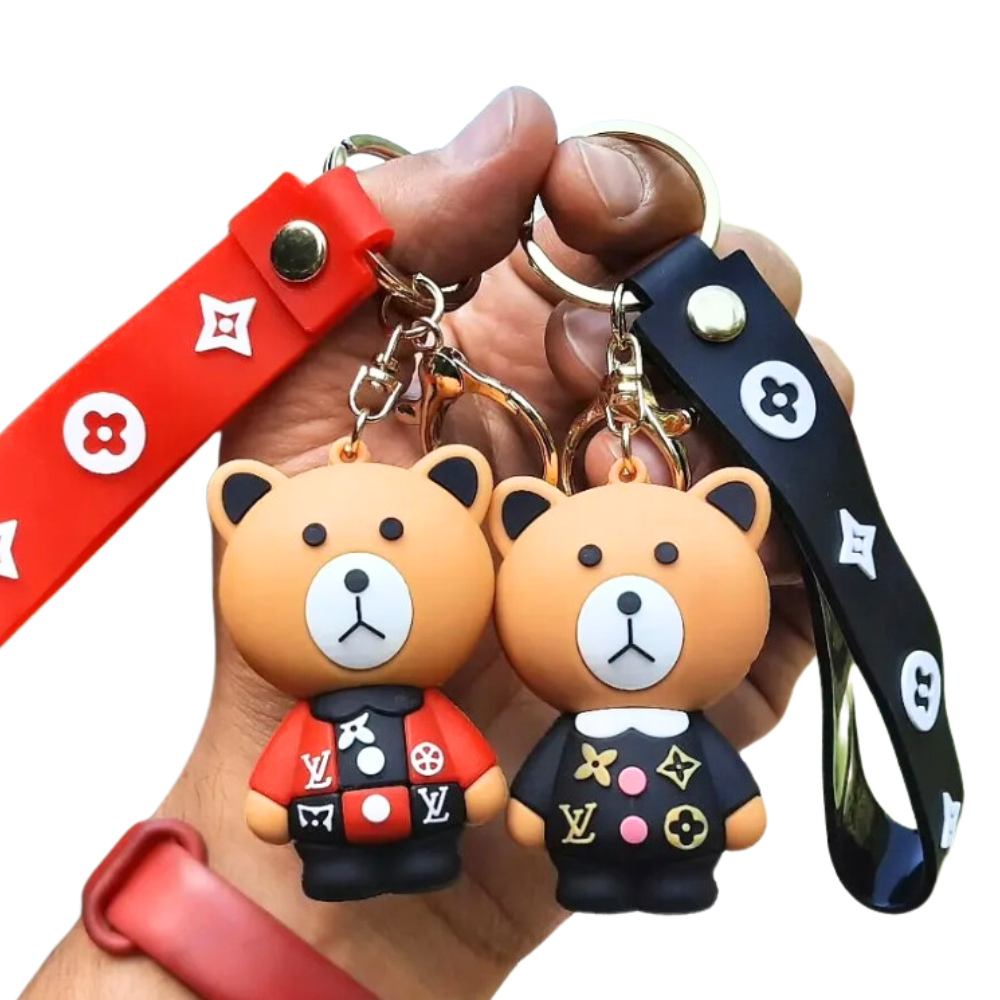 Panda Keychain With Hook & Strap | Random 1PC | LV Panda Random