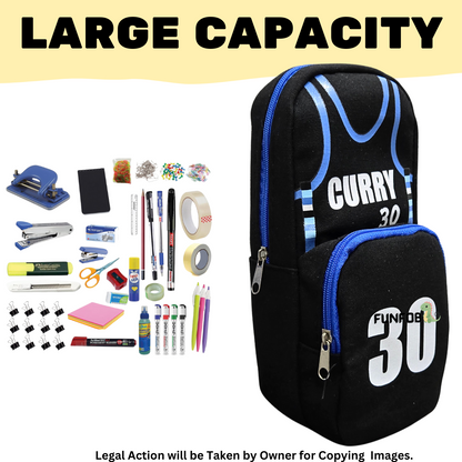 Soccer Pencil Pouch for Kids Teenager School College | Soccer Black Curry