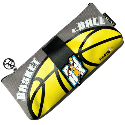 Soccer Pencil Pouch for Kids Teenager School College | Soccer Yellow Grey Basic