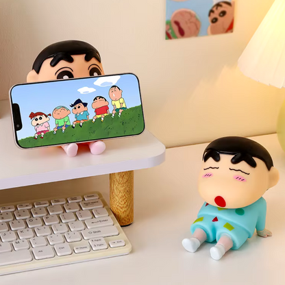 Cartoon Action Figure & Mobile Holder Size -12cm X 14.5cm | Shin-chan Red Holder