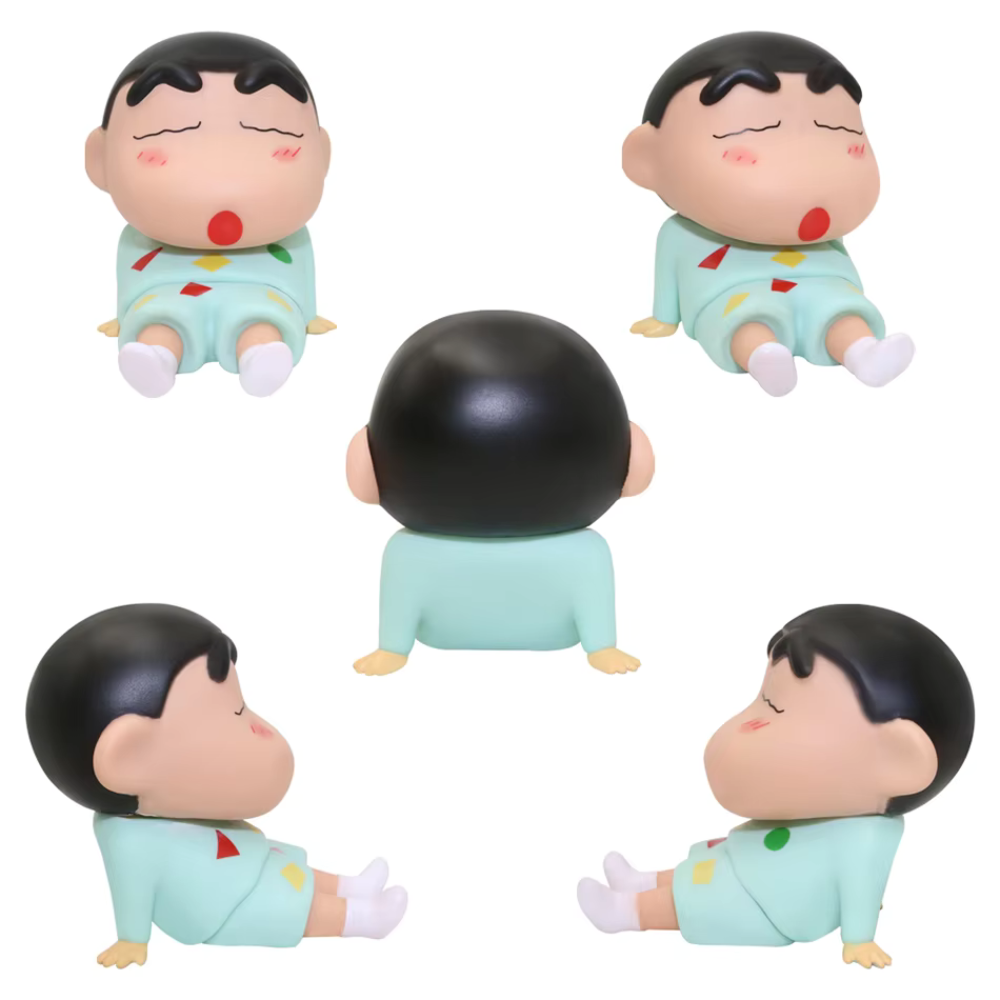 Cartoon Action Figure & Mobile Holder Size -12cm X 14.5cm | Shin-chan White Stand