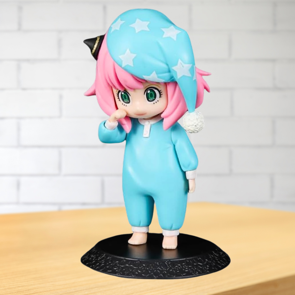 Anime Action Figure Toy Height -13cm | Anya Blue Pink Nightsuite