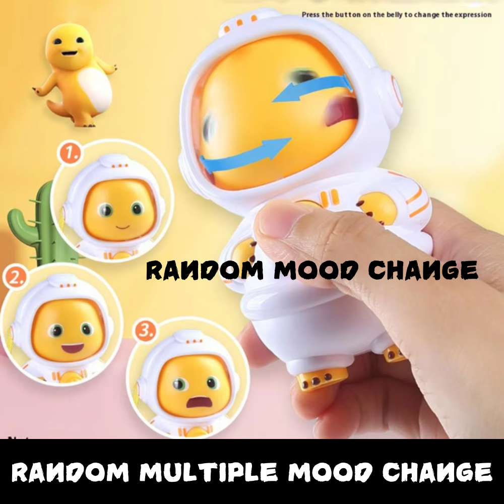 Mood Changing Astronaut Toy Keychain | 3 Random Moods