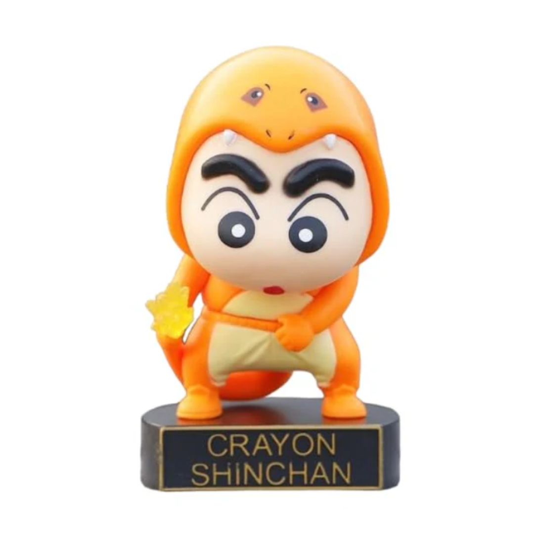 Shinchan Action Figure Toy Height -9CM  | Shinchan Poke Orange